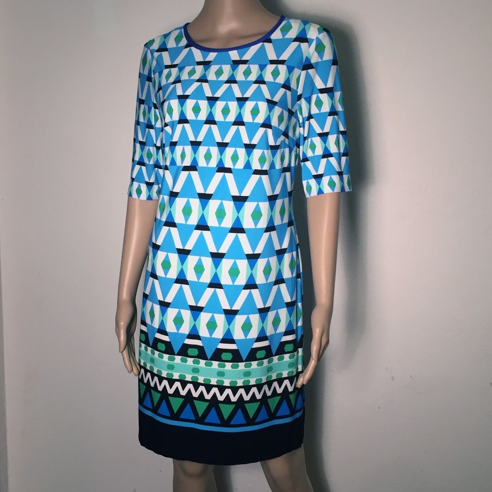 Eliza J Geometric Print Dress SZ 6